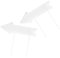 Luxshiny 2Pièces Panneaux Directionnels Vierge Plastique pour Jardin Flèches Amovibles avec pour Décoration de Mariage et Fête Signalétique Personnalisable pour Pelouse et Cour