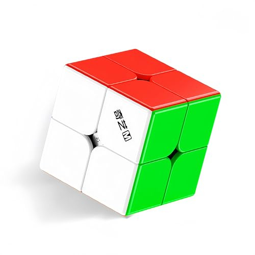 XMDCuber QY Toys 2x2 Magnetic Speed Cube – 48 Precision Magnets, 50mm Stickerless High-Speed Cube for Competitions & Training, Smooth & Fast Turning (2x2x2 Puzzle Cube)