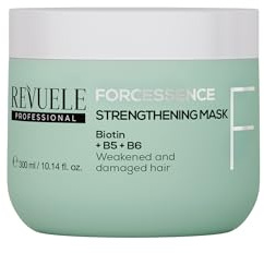 Revuele Professionelle Kräftigende Haarmaske Forcessence – Intensive Aufbaupflege für geschädigtes Haar, stärkt die Haarstruktur und reduziert Haarbruch, 300 ml