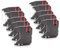 vhbw 10x Farbband Schriftband kompatibel mit Brother WP65, WP3950, WP490, WP4U, WP60 Nadeldrucker, Bondrucker - Carbonband Schwarz