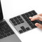 Lekvey – Pavé numérique Bluetooth sans fil rechargeable en aluminium 34 touches Compatible avec MacBook, MacBook Air/Pro, iMac, Windows, ordinateur portable Surface Pro, etc.