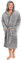 CityComfort Vestaglia da uomo in pile Vestaglie da Casa(M, Grigio)