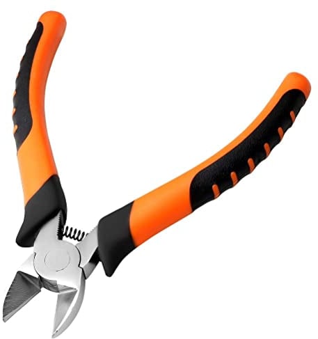 nuosen 6 inch Precision Wire Cutters, Metal Side Cutters Diagonal Plier for Craft Wire, Jewelry, Cable Cutters