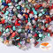 SOSMAR 700 Stück Edelsteinperlen Naturform mit Bohrung zum Basteln, Halbedelsteinperlen natur Steinperlen für Auffädeln DIY Armbänder Halskette Schmuck basteln etc., inkl. 8M Schmuckfaden