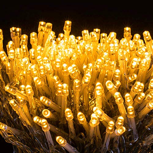 Avoalre 100M Lichterkette 1000 LEDs Weihnachtsbeleuchtung, IP44 Wasserdicht Outdoor Lichterkette 8 Modi mit Memoryfunktion, warmweiß Lichterkette für Weihnachten Garten Party Geburtstag Hochzeit