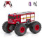 Diawell Ferngesteuertes Auto RC Monstertruck mit Sound Feuerwehr Geländewagen Offroad-Auto Spielzeugauto Rennauto 2,4 GHz mit Wiederaufladbare Batterien als Geschenk für Kinder, Jungen und Mädchen