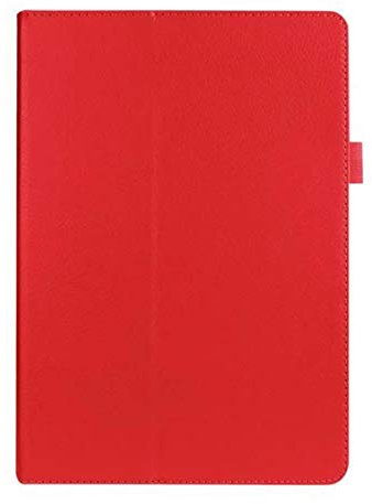 INSOLKIDON Compatible with ASUS Zenpad 10 Z300 Z300CL Z300CG 10 inch Tablet Case Leather Back Cover Protective Case Ultra Slim Bumper Full Body Protection Bracket Leather Case (Red)