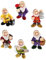 6 Pcs Mini Gnome Statue Miniature Fairy Garden Gnomes Fairy Resin Outdoor Statues for Table and Garden Ornaments Outdoor