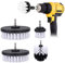 Brosse Nettoyage Rotative Perceuse 4 pièces Nettoyage Voiture Brosse Visseuse, Brosse pour Perceuse Voiture Carrelage Tapis Baignoire Cuisine Toilettes (Blanc)