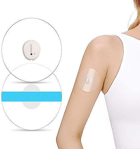 Adhesive Patches Pre-Cut for Dexcom G7 – Pack of 20 – Waterproof & Transparent Overpatches for 10-14 Days, Continuous Glucose Monitor Sensor Cover-GTAGKOMMEN