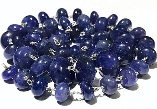 Natural TANZANITE RONDELLE SOOMTH Beads 8X12-6X7MM 22 inch long string jewelry making gemstone beads for necklace bracelet