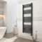 EMKE Seche Serviette Electrique, 1400 x 500 mm Anthracite 600W, Chauffe Serviette Salle de Bain avec Thermostat,Sèche Serviette électrique,Porte-Serviettes Chauffant
