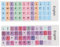 GOWENIC Keyboard Stickers, 2pcs English Colorful Laptop & Desktop PC Keyboards (E)