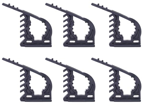 FITRUB Mini Morsetto di Montaggio in Gomma 22-31 mm 6 pz. Morsetto per Cavi, Utensili, Fuoristrada, casa e Militare. Organizzatore di Accessori per Garage.