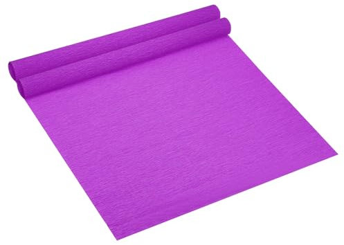 PATIKIL 8.2 pies Rollo de Papel Crepé 2 Rollos de 20 de Ancho Papel Suave para Hacer Flores Envolver Decoración de Fiestas Cumpleaños Bodas Color Violeta