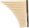 ZALHIN panflöte 18 Pfeifen-Panflöten C-Dur-Panflöten Mit Mundstück Für Anfänger (Color : 3/4)