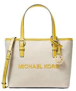Michael Kors Jet Set Reise-Tragetasche aus Segeltuch, extra klein, Goldgelb, X-Small