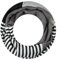 Majea Loop Schal Damen Schlauchschal Halstuch schmaler Loopschal (880052) (schwarz 6)