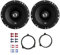 JBL Stage1 621F Lautsprecher mit Einbauset passend für Mercedes CLK Coupe (C208) 1997-2003 Türen vorne 350W 165mm 2 Wege Koax