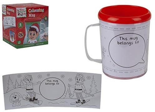 PMS Elfen verhalten sich schlecht zum Ausmalen Ihrer eigenen Tasse – Weihnachtsstrumpffüller – Erstellen Sie Ihr eigenes Design – Neuheit Geschenk für Weihnachten – Wichtelgeschenk