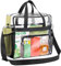 Jortmrd Durchsichtige Taschen Durchsichtig Transparent Clear Bag Tasche Transparente Handtasche PVC Tragetasche Transparent Durchsichtige Handtasche für Bibliothek, Fitnessstudio (31x30x15cm)