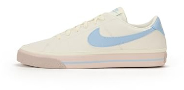 Nike Women's Court Legacy Next Nature Shoes, Pale Ivory/Light Armory Blue/Silight Red, 7 UK