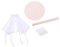 Warmhm 1 Set Spielzimmer Camping Karton Spielhaus Pop Up Zelt Pop Up Prinzessinnenzelt Bällebad Zelt Für Prinzessinnen Bällebad Spielzelt Lagerfeuer Spielset Stoff Weiß