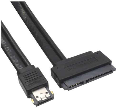 Joselin 22pin vers ESATA Câble USB HDD to Power ESATA Adaptateur Power ESATA USB 2.0 5V 12V Câble Adaptateur