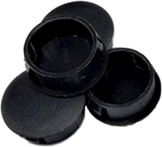 Lot de 10 Bouchons Ronds en Plastique for Trous Meubles(Black,30mm)
