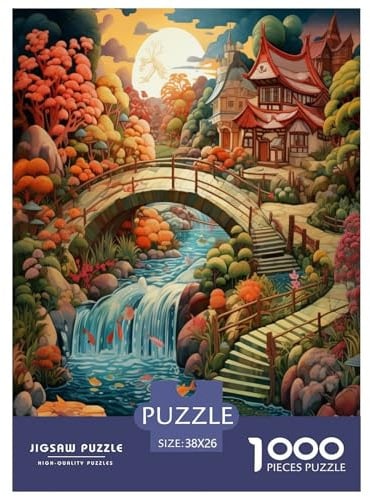 Puzzles Paradies Landschaft Kunst Geschicklichkeitsspiel Erwachsene Landschaft 1000 Teile Geburtstagsgeschenk Für Erwachsene Und Kinder 38x26cm/1000pcs