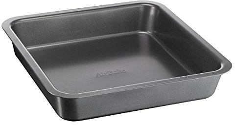 Tefal J0825215 Airbake Moule à Cake Carré Acier Gris 28,5 x 25,5 x 5,5 cm