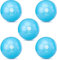 HARMONY BALL 5er Set air Pilatesball & Gymnastikball ohne Phthalate | aquablau (Aquablau, 18 cm)