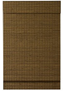 Radiance Bamboo Blinds - Cordless Bamboo Roman Shades for Windows - Flatweave Roman Blinds with Valance - Inside & Outside Mount Bamboo Shades for Light Filtering - Maple - 35 W x 64 L - 2216210E