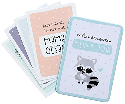 Odernichtoderdoch Meilensteinkarten | Mein erstes Jahr Babytagebuch | 50 Karten