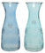 Weinkaraffe Wasserkaraffe 1l blau 1 Stück sortiert - Dekanter für Wein - Saftkaraffe mit Relief - Glaskrug Glaskaraffe - Karaffe Wasser, Saft, Limonade - Wasserkrug Wasserkanne Tischdeko