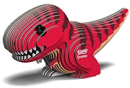 EUGY 650005 Tyrannosaurus, 3D Tier-Puzzle für Kinder und Erwachsene zum Zusammenbauen, DIY Tierfigur, Bastelset ab 6 Jahren