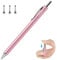 Mixoo Tablet Stift, Tablet Stift für Alle Tablets Touchscreen Stift mit 3 austauschbaren Disc-Tipps, Universal Touchstift kompatibel mit iPad, Smartphones, Huawei, Samsung Galaxy Tablet (Roségold)