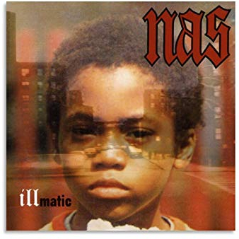 NAS Illmatic Leinwand-Kunst-Poster und Wandkunstdruck, modernes Familienschlafzimmer, 30 x 30 cm