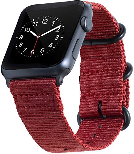 Shieranlee NATO Bracelet Compatible avec Apple Watch 42mm 44mm 45mm 49mm, Bracelet de Remplacement pour iWatch Series 8/Ultra/7/6/5/4/3/2/1 SE
