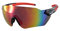 Alpland Gletscherbrille, Bergbrille, Kletterbrille, Skibrille, Schutzbrille Cat. 4 Großes Sichtfeld (Schwarz - Glas full layer verspiegelt)
