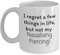 Nasallang Piercing / Nasallang / Seltene Nasenpiercing / Gepiercte Nase / Fun Cool No Regrets Tasse