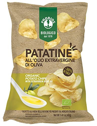 Probios Patatine all'Olio Extravergine di Oliva Bio - Confezione da 25 x 40g