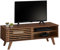 IDIMEX TV Lowboard Sean, schöner Fernsehtisch mit 2 Fächer, praktisches TV Möbel mit Schiebetür, reizendes Sideboard aus massiver Kiefer Kastanienfarben