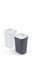 Curver - Juego 2 cubos de basura y reciclaje Ready to Collect 2x10L, Con soporte para pared o puerta, Ideal para Cocina o cuarto de baño, 100% reciclado, tapa y aro para bolsa, Color gris y blanco