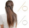 XCSJ 2Pcs Vintage Haarspange Mit Stick Offener Kreis Haarspange Elegante Retro Haarnadel Haarspange Stick Hohle Haarnadel Metall Geometrische Haarspange Elegante Haarschmuck Für Frauen Und Mädchen (A)