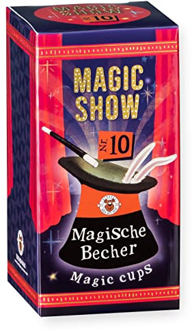 TRENDHAUS 957801 Magic Show Nr. 10 [ Magische Becher ], Verblüffende Zaubertricks für Kinder ab 6 Jahren, Inkl. Online-Videos