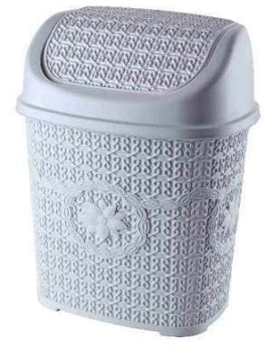 Best House Asude 8L Mini Dustbin Kitchen Office Bathroom Waste Bin Rubbish Paper Desk Bin - 2 PCS (Random Colours Send)