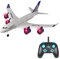 WOLWES Avion télécommandé à quatre moteurs modèle 787 A380, avion de passagers télécommandé électrique 2,4 G, jouet drone télécommandé, avion à voilure fixe à trois canaux, adapté aux cadeaux des débu