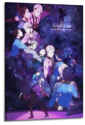 JEAM Yuri!!! on Ice Ästhetische Bilder Einzelzimmer Dekor Wohnheim Wanddekoration Kunst Poster, Albumcover Bild Dekor Poster 20 x 30 cm Rahmenstil
