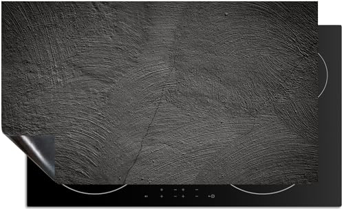 KitchenMundo© Induktionsschutz 80x52 cm Beton Grau Abdeckplatte Schutzmatte Küche Induktionsherd Protektor Anti-Rutsch-Matte - Betonoptik